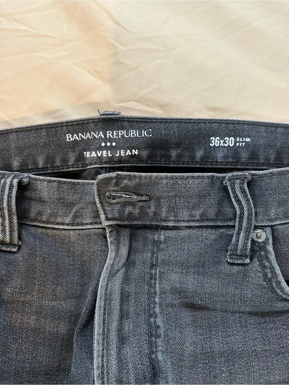 Banana Republic Men's Charcoal Straight Jeans